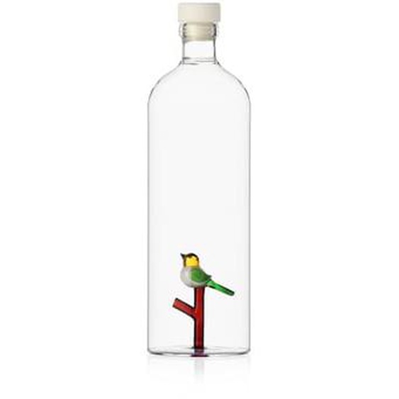 Carafe bouteille Oiseau en verre avec bouchon 1,15 L