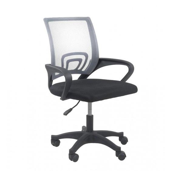 Carise - Fauteuil De Bureau Ergonomique - Hauteur Ajustable - Avec Accoudoirs - Chaise De Bureau Pivotante - Gris