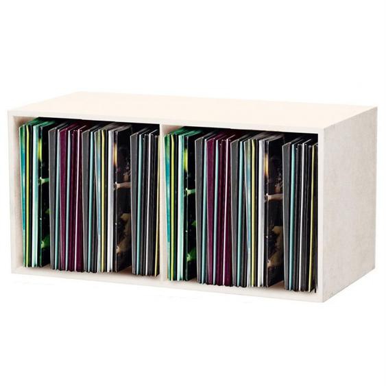 Casier de rangement - GLORIOUS DJ - Record Box 230 Vinyles - Blanc - Dimensions 705 x 340 x 350 mm