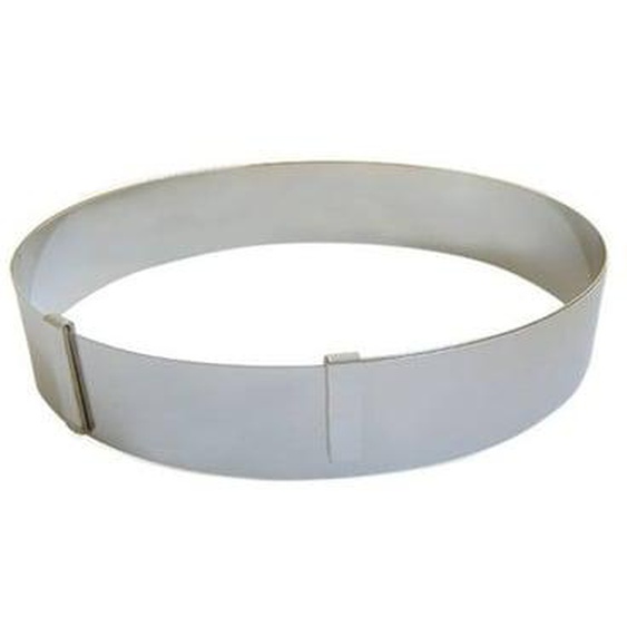 Cercle à pâtisserie extensible D18 à 36 x H4,5 cm