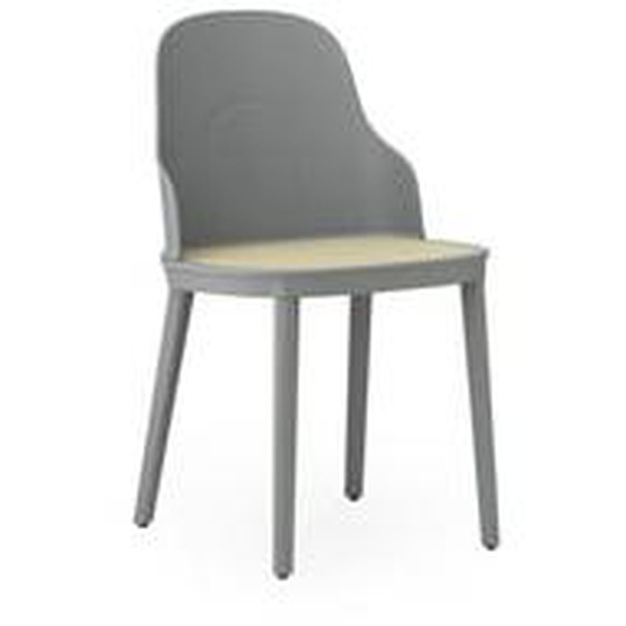 Chaise Allez Molded assise osier PP - grey