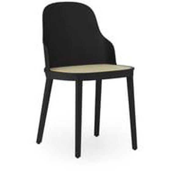 Chaise Allez Molded assise osier PP - noir