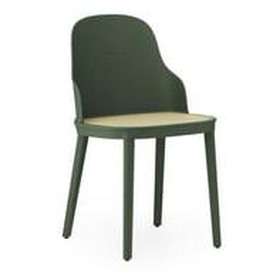 Chaise Allez Molded assise osier PP - Park Green