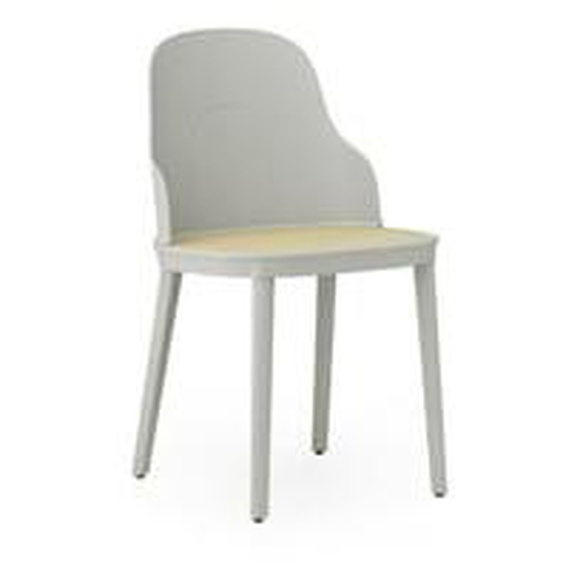 Chaise Allez Molded assise osier PP - Warm Grey