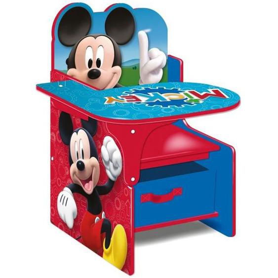 Chaise de Bureau - DISNEY - Mickey Mouse - Rouge - Avec Bac de Rangement Amovible