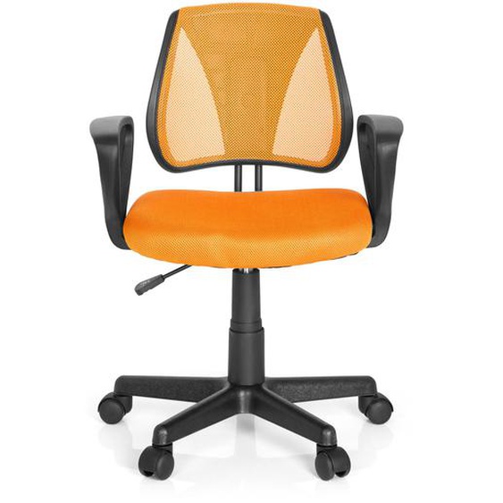 Chaise de bureau enfant / siège de bureau enfant KIDDY CD tissu maille orange