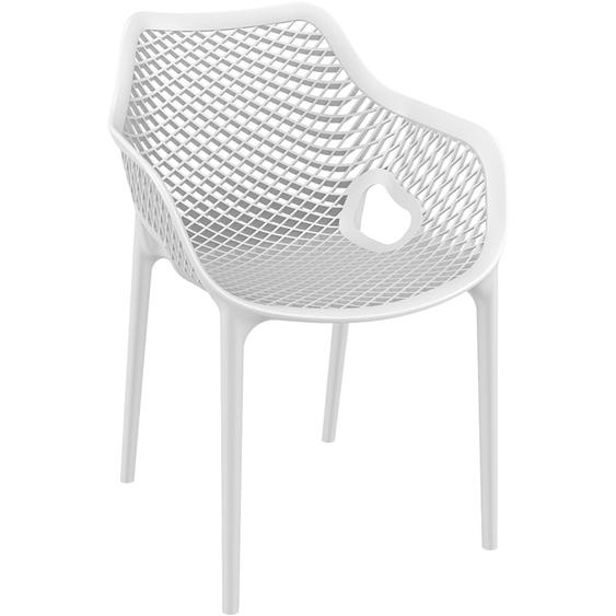 Chaise de jardin / terrasse SISTER blanche en matière plastique