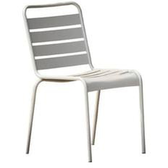 Chaise empilable Fiam Mya Metal - blanc