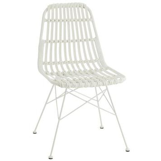 Chaise Jardin RAPH Métal Blanc