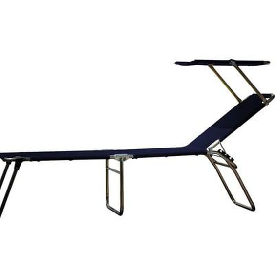 Chaise longue à trois pieds Fiam Amigo 40+ Sun - bleu foncé