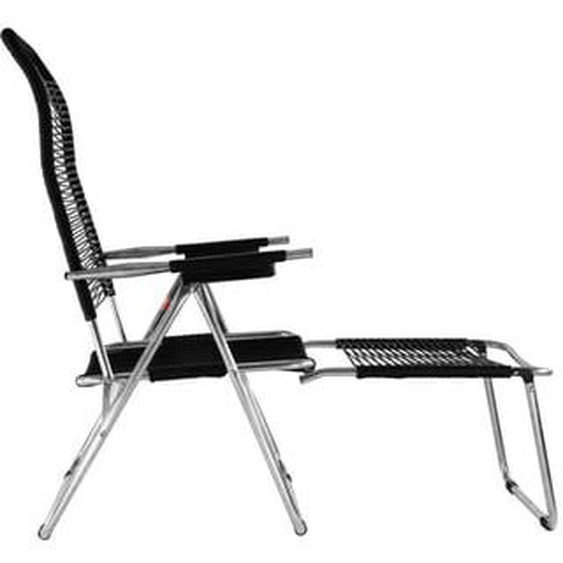 Chaise longue Spaghetti - noir - aluminium