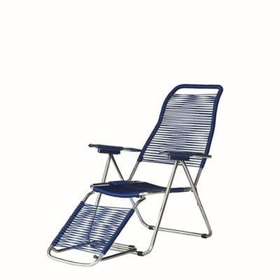 Chaise longue Spaghetti - bleu - aluminium