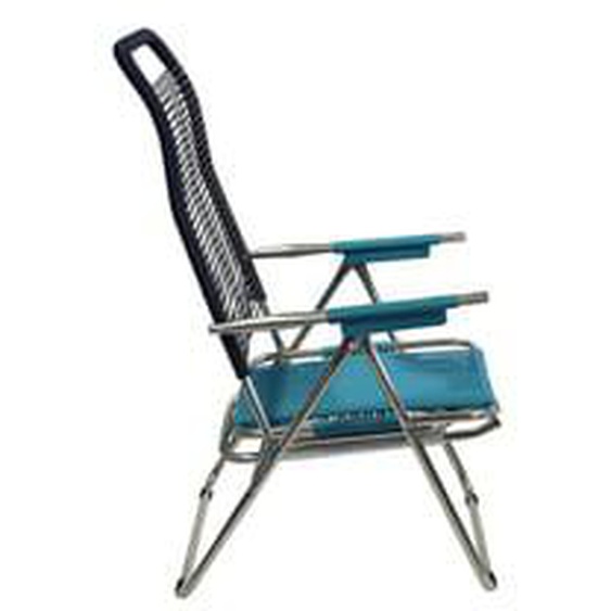 Chaise longue Spaghetti - bleu multicolore - aluminium