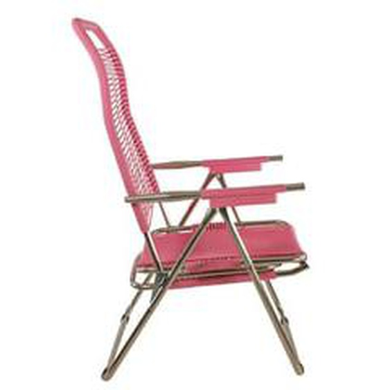 Chaise longue Spaghetti - aluminium - rose