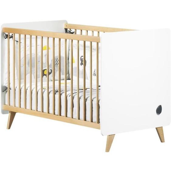 Chambre bébé duo OSLO - Lit 120x60 + Commode à langer 2 tiroirs gouttes - SAUTHON