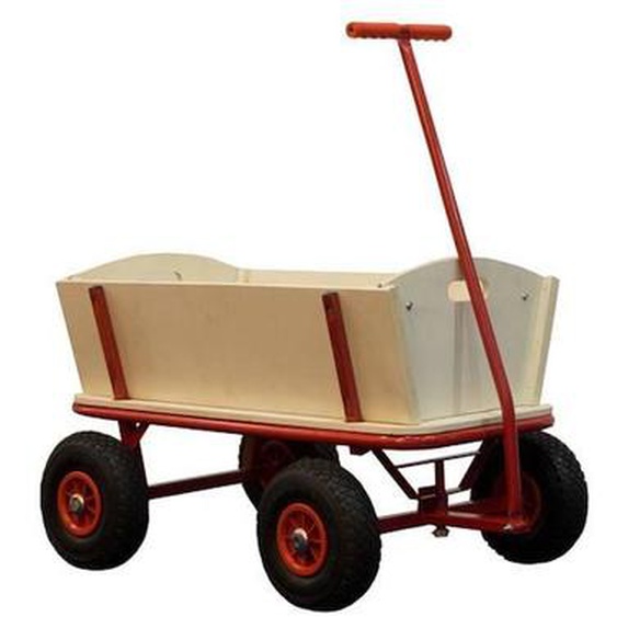 Chariot De Transport En Bois Pour Enfant - Axi Billy Rouge - Capacité 100 Kg Rouge