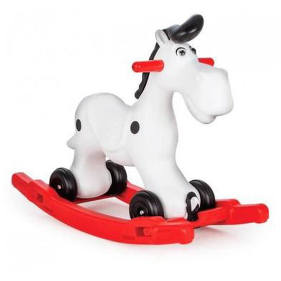 Cheval À Bascule En Plastique Bob Gallop - Jamara - Rouge Et Blanc - Pour Enfants De 1 À 3 Ans Blanc