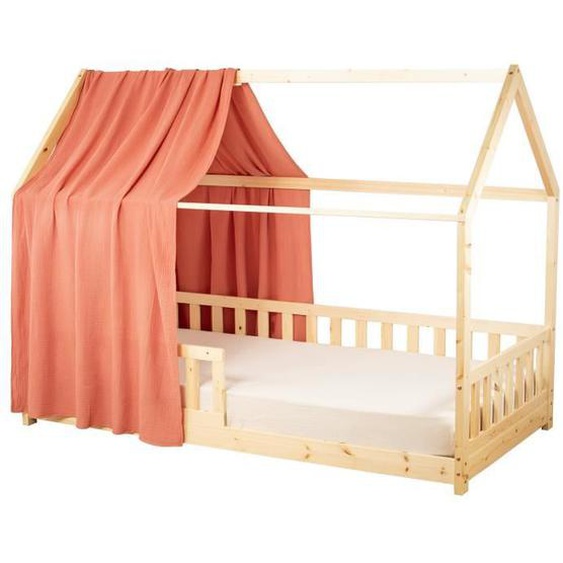 Ciel de Lit Cabane en gaze de coton SOLO Terracotta 130x420 cm