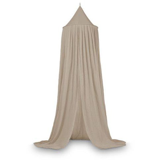 Ciel de lit - Jollein - Moustiquaire - 245 cm - Beige Nougat - Amovible