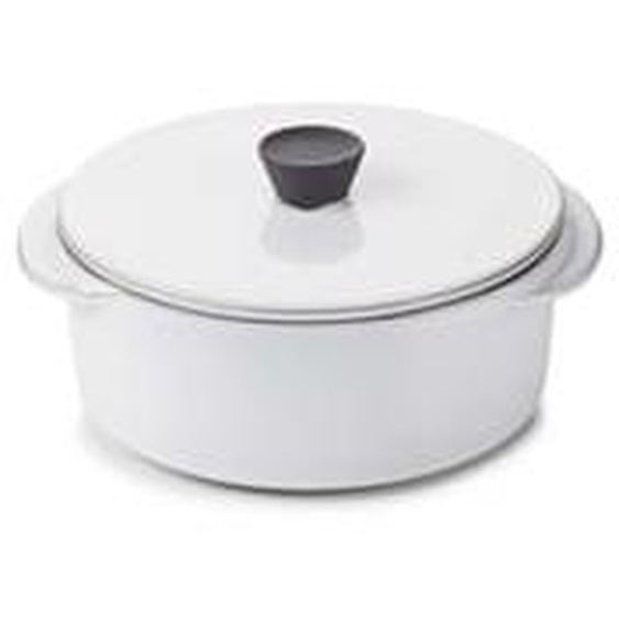 Cocotte avec couvercle Caractère Culinaire porcelaine blanc cumulus 25 cl