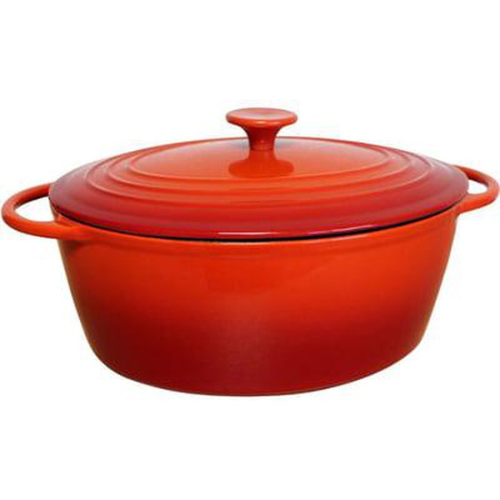 Cocotte BAUMALU fonte emaillee et couvercle 5L 29 c