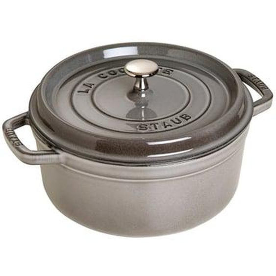 Cocotte fonte émaillée gris graphite Ø26 cm