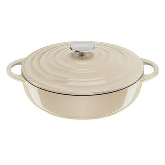 Cocotte Fonte LOV sauteuse 28cm beige