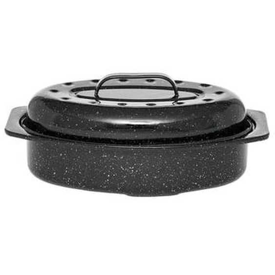 Cocotte ovale en acier émaillé 2,2 L, Roaster