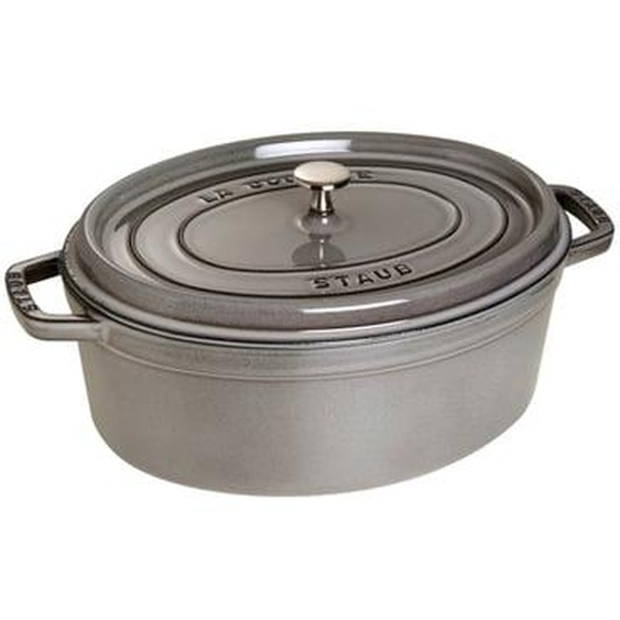 Cocotte ovale gris graphite