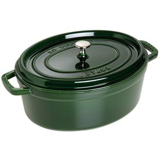 Cocotte ovale LA COCOTTE vert basilic 33 cm