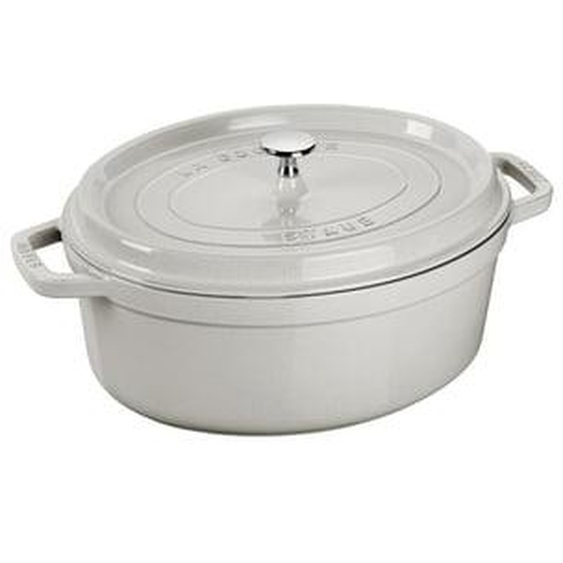 Cocotte ovale truffe blanche 31 cm