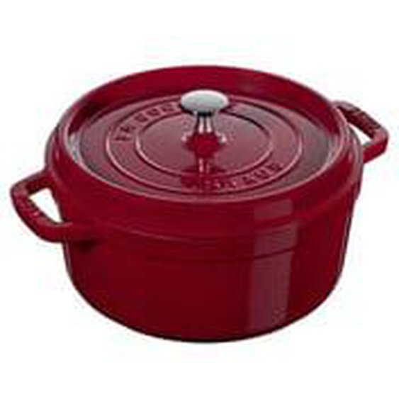 Cocotte ronde fonte émaillée bordeaux Ø24 cm 3,8 l