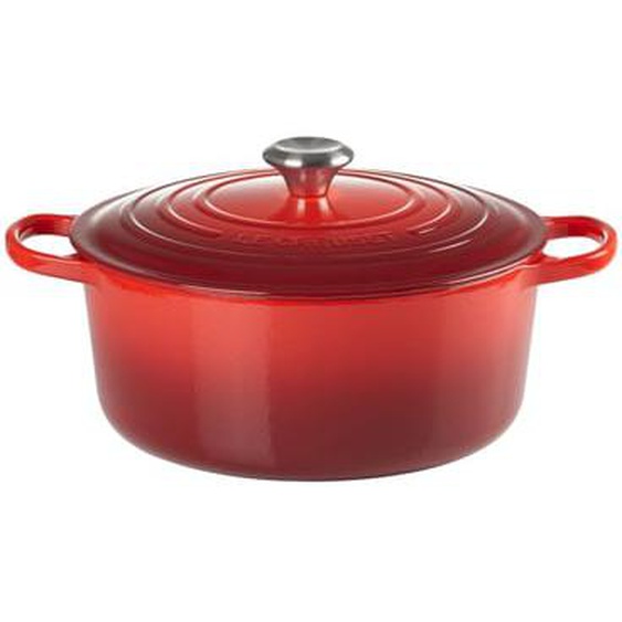 Cocotte ronde fonte émaillée cerise Ø28 cm 6,7 l