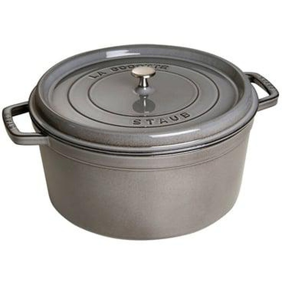 Cocotte ronde gris graphite