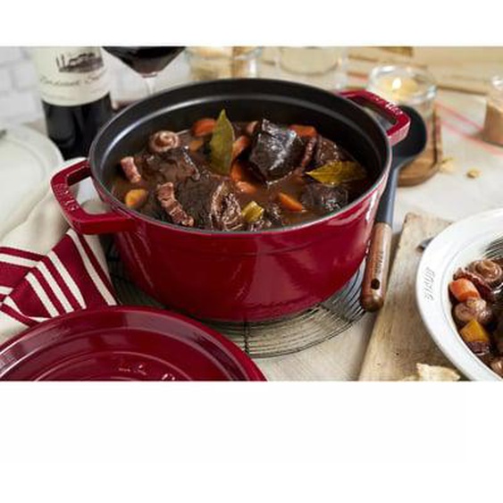 Cocotte STAUB ronde 28 cm Bordeaux