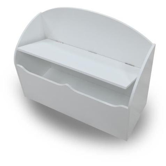 Coffre à jouets - DEMEYERE - Tresor - MDF laqué blanc - 69.5 x 54.3 x 29.5 cm