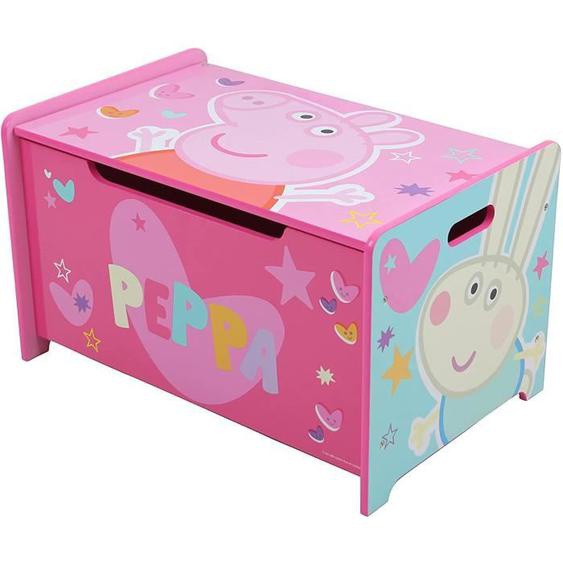 Coffre à jouets en bois / Coffre de rangement avec frein / Banc PEPPA PIG