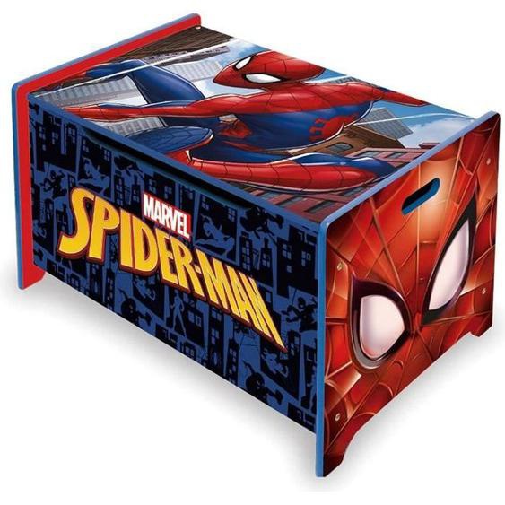 Coffre à jouets en bois / Coffre de rangement avec frein / Banc SPIDERMAN