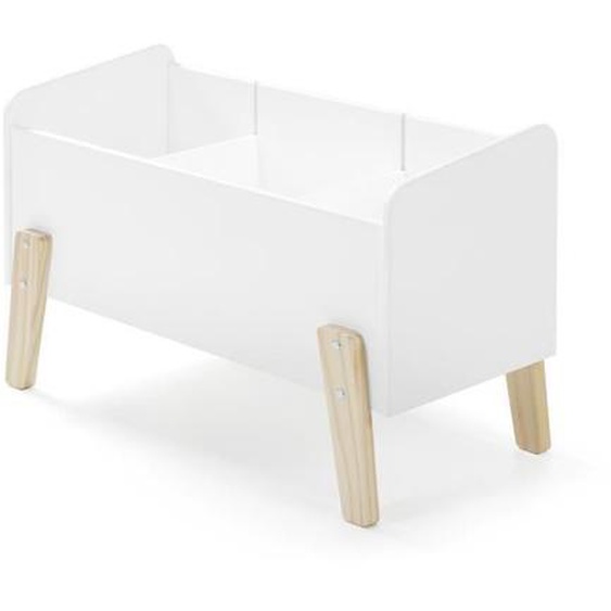 Coffre à jouets - KIDDY - Blanc - MDF laqué - Rangement pour enfant