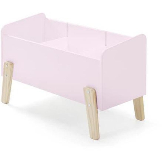 Coffre à jouets - KIDDY - Rose - MDF laqué - Rangement enfant