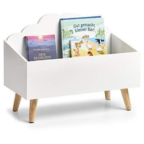 Coffre de rangement pour enfant - ZELLER - Nuage - MDF - Blanc - 58 x 28 x 45 cm