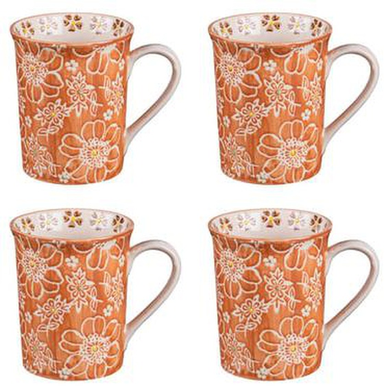 Coffret de 4 mugs Aliya 30 cl