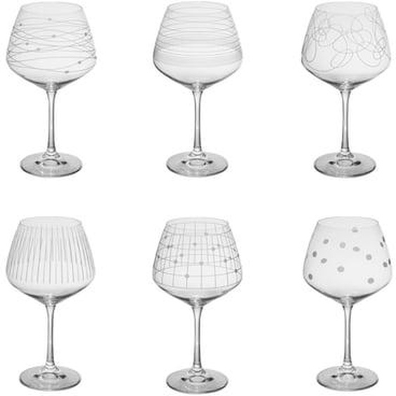 Coffret de 6 verres à pied dégustation Graphik 58 cl