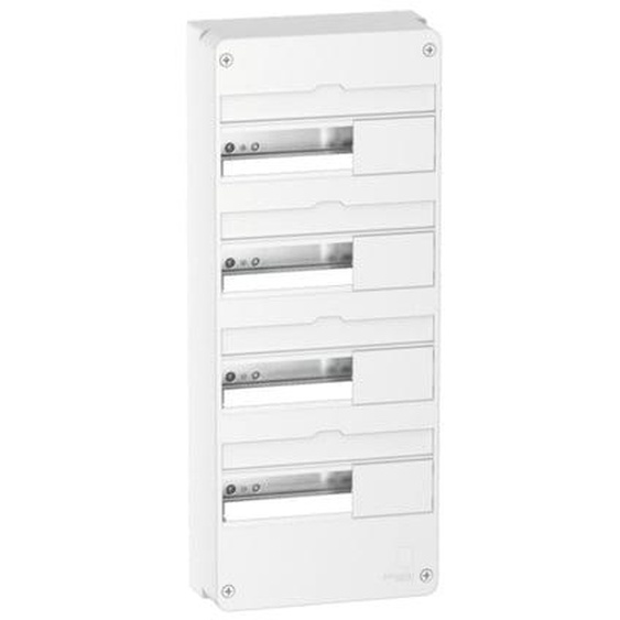 Coffret en saillie RESI9 blanc 4 rangées de 13 modules 90A  - R9H13404