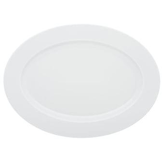 Plat Ovale 36,5 X 26,5 Cm - Collection L Blanc