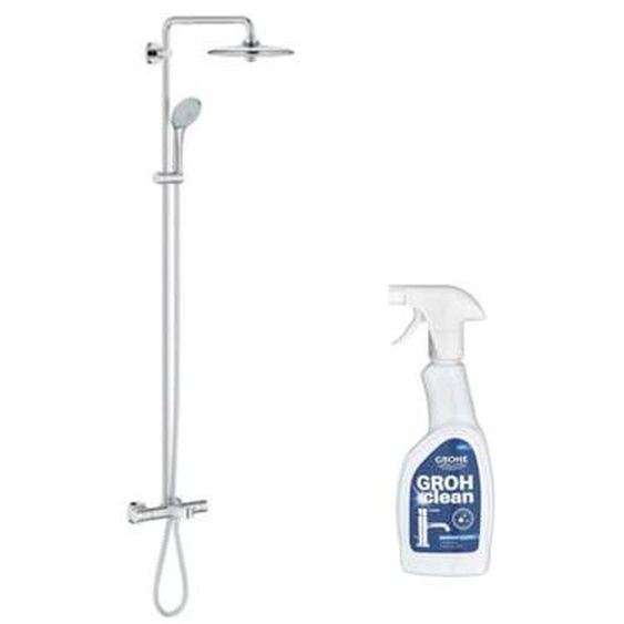 Colonne bain douche thermostatique Euphoria System 260 + nettoyant GrohClean