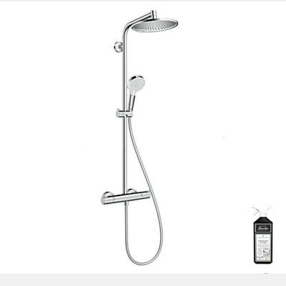 Colonne de douche Crometta S 240 EcoSmart chromée + nettoyant Briochin