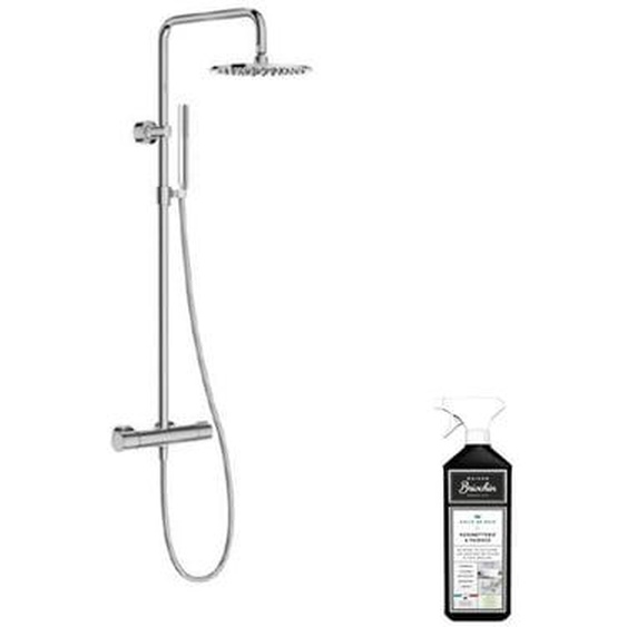 Colonne de douche thermostatique Toobi + nettoyant Briochin