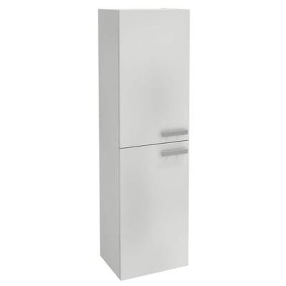 Colonne de salle de bain Ola Up, 2 portes blanc brillant