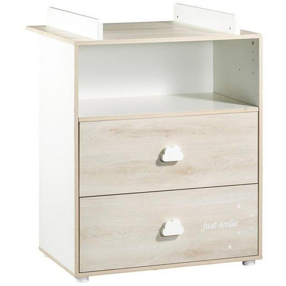 Commode à langer - Babyprice - Smile - Hêtre - 2 tiroirs - 1 niche - En bois